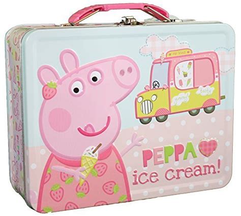 peppa pig metal lunch box|peppa pig packed lunch.